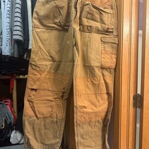 Carhartt Brown Cargo Pants Durable Cotton Blend
